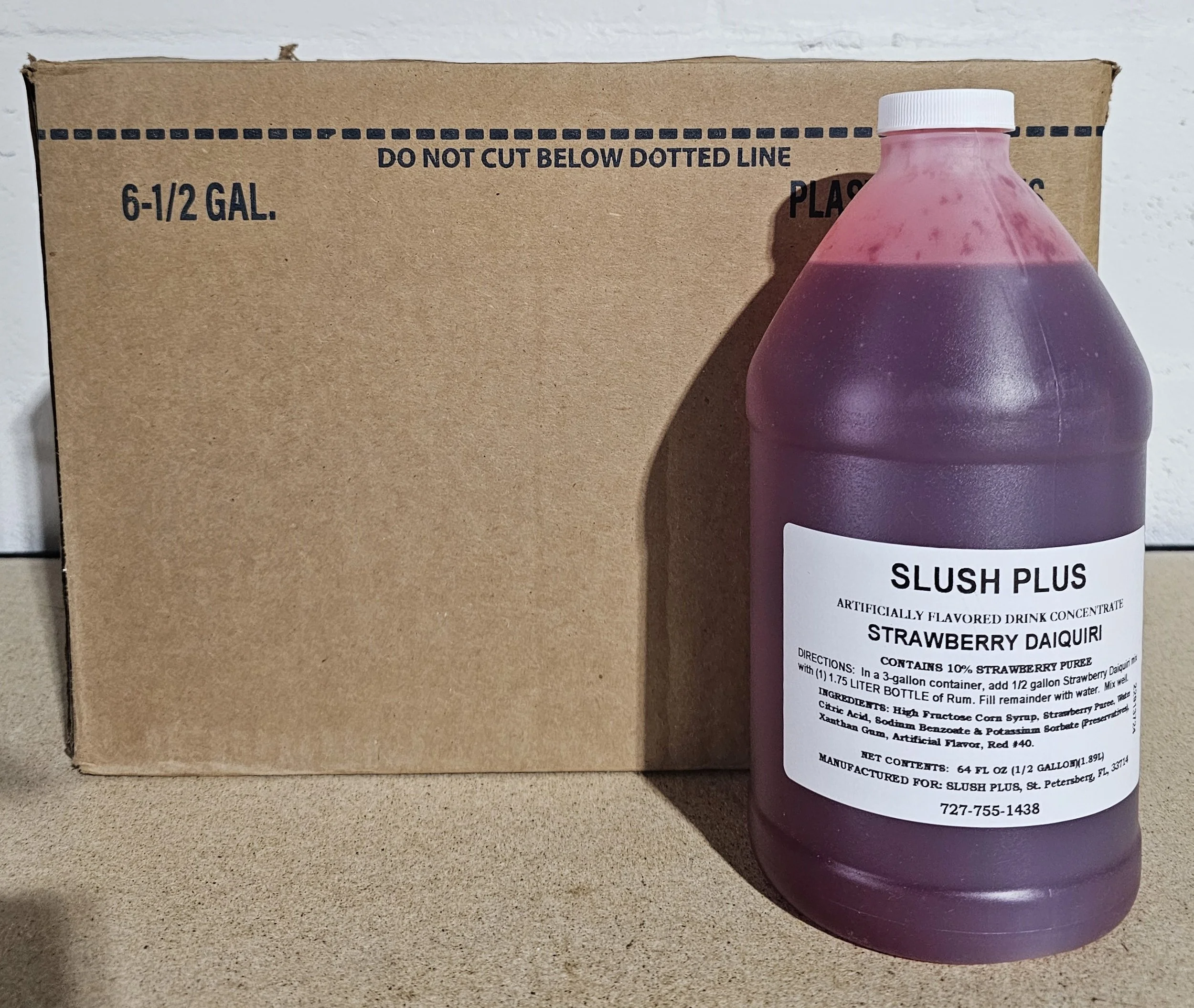 Slush Plus Strawberry Daiquiri Frozen Cocktail Mix Concentrate